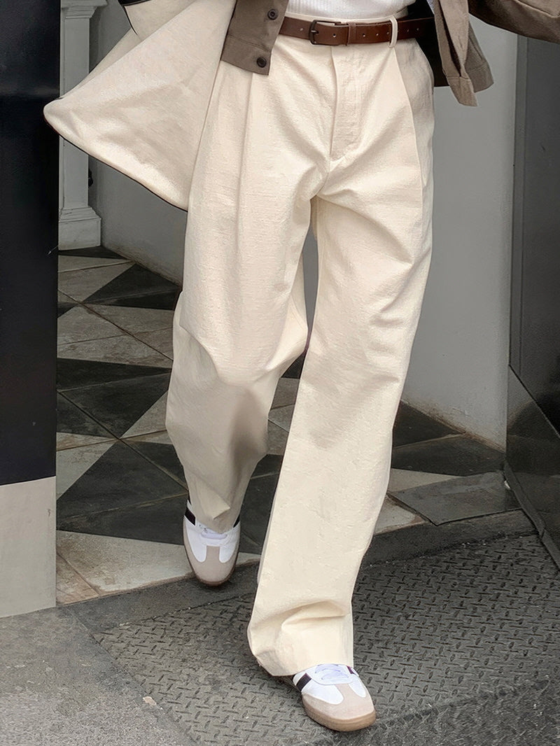 Apricot Wide-Leg Trousers