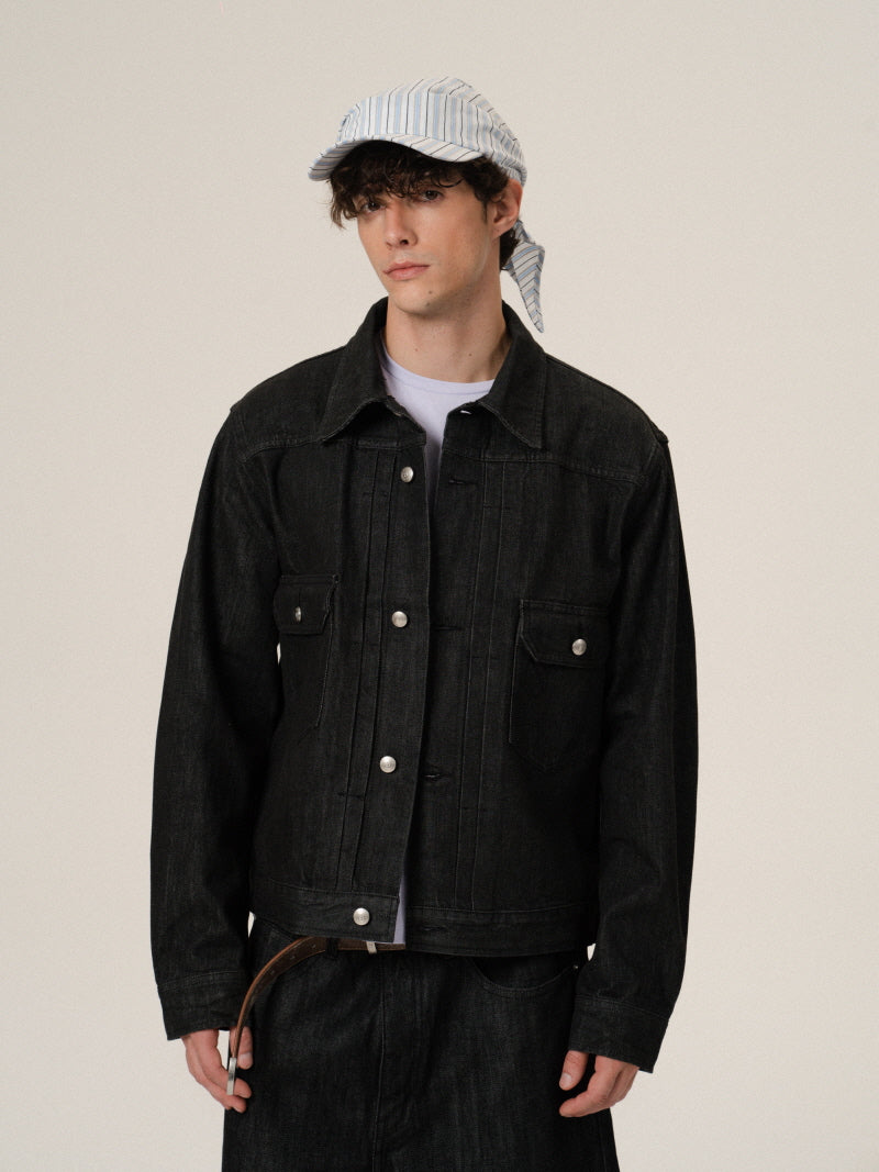 Signature Red-Line Denim Jacket