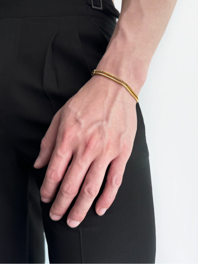 Snake Bone Double-Layer Bracelet