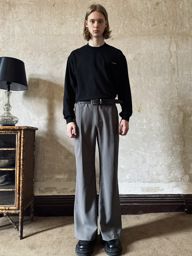 Silky Drape Bootcut Trousers