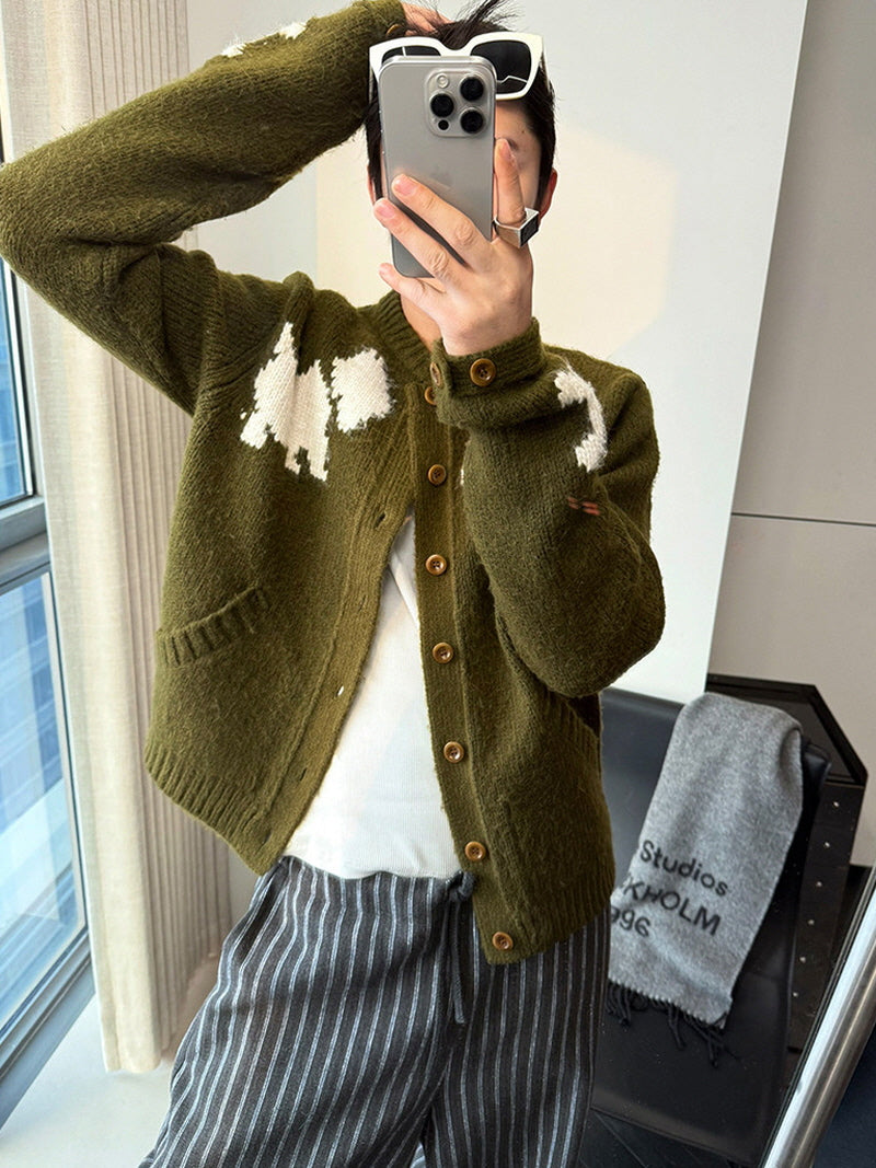 Vintage Dense Knit Cardigan