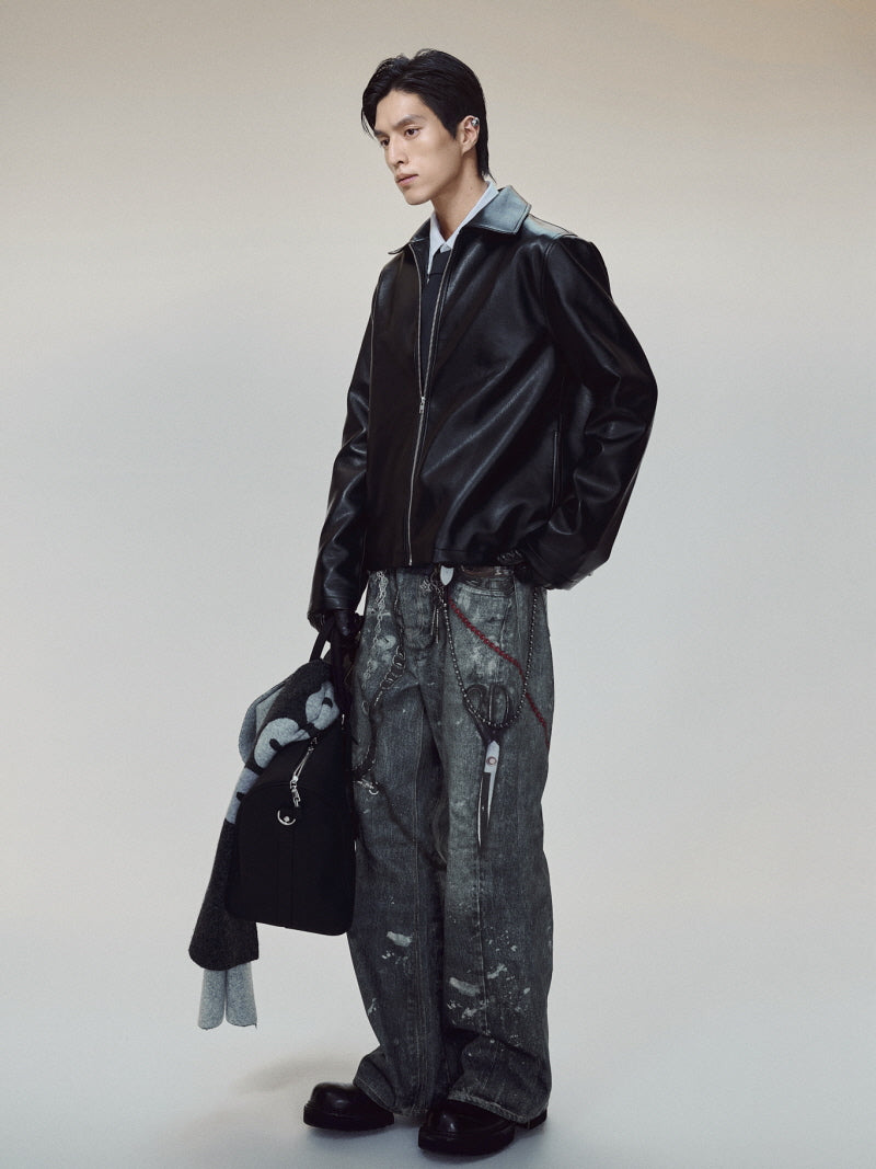 Microfiber Leather Jacket