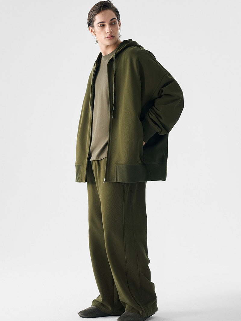 Relaxed Zip Sweat Jacket