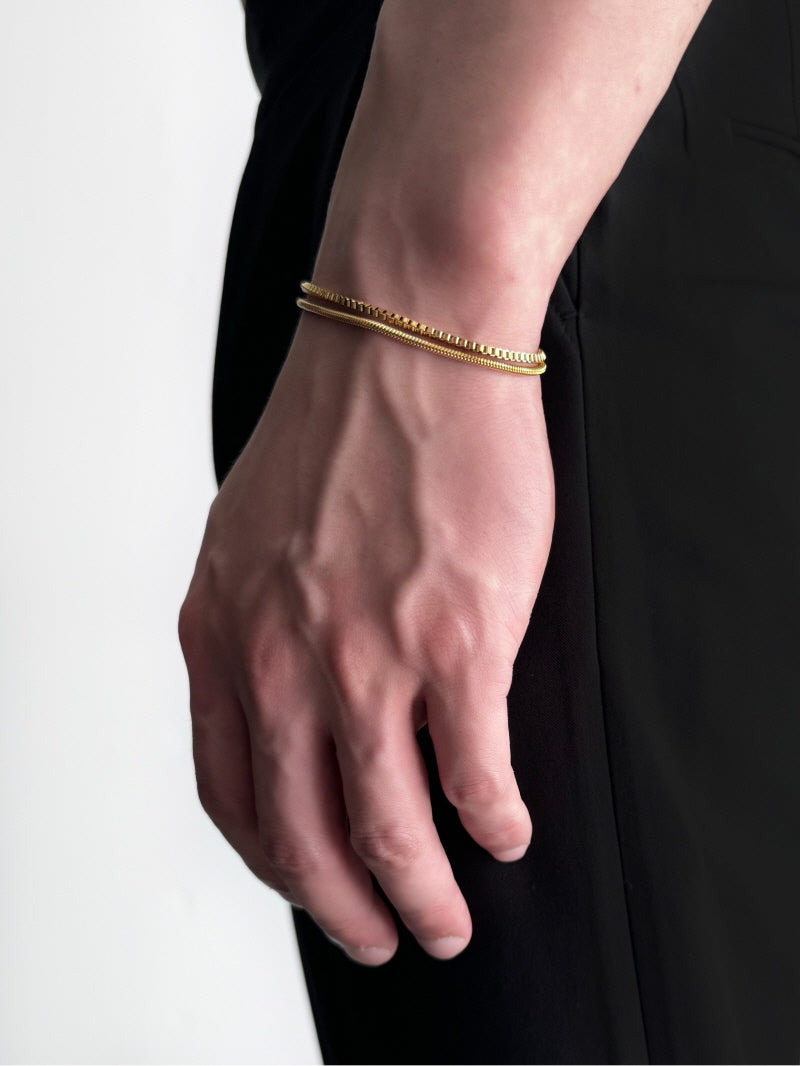 Snake Bone Double-Layer Bracelet