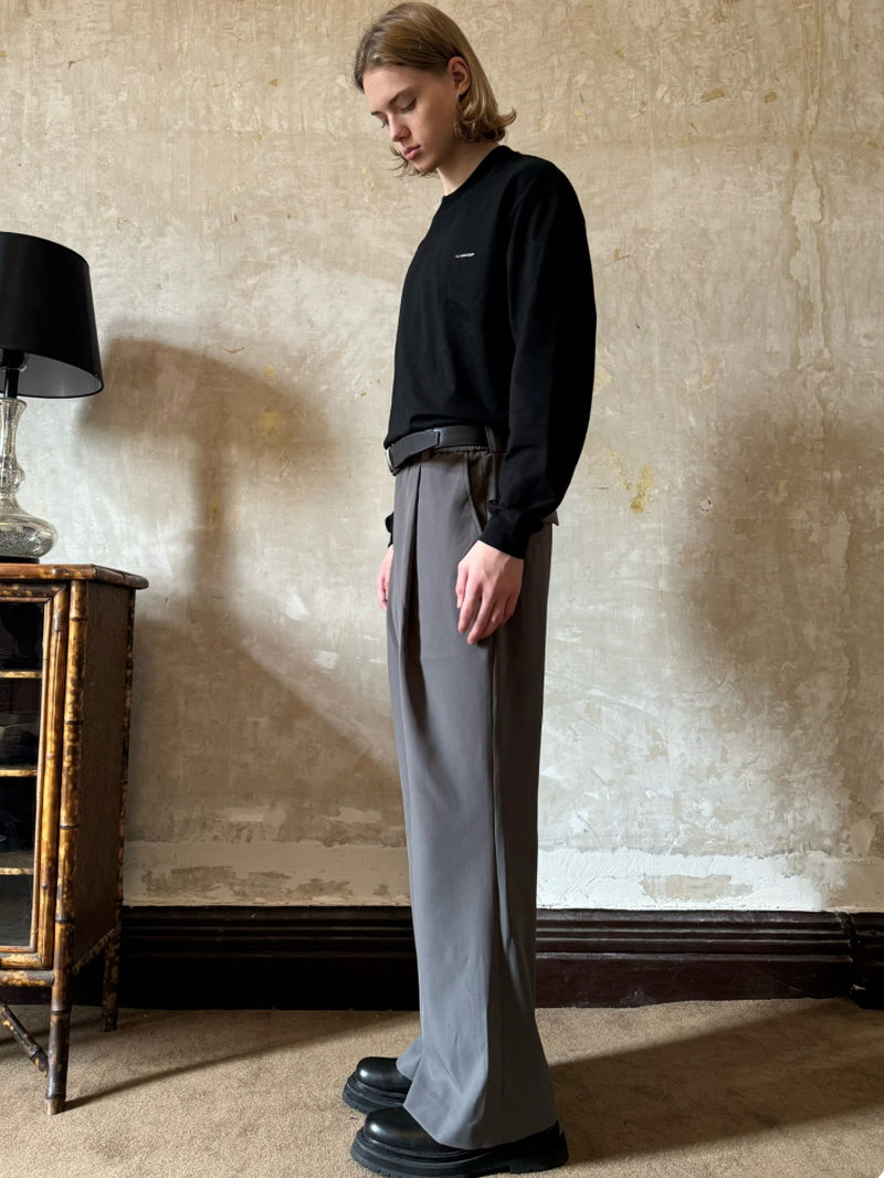 Silky Drape Bootcut Trousers