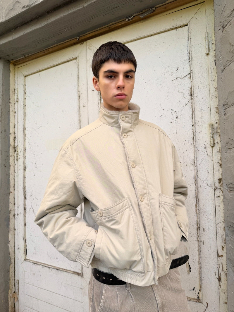 Vintage Mountain Fur Collar Jacket