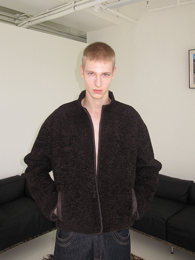 Retro Suede Stand Jacket