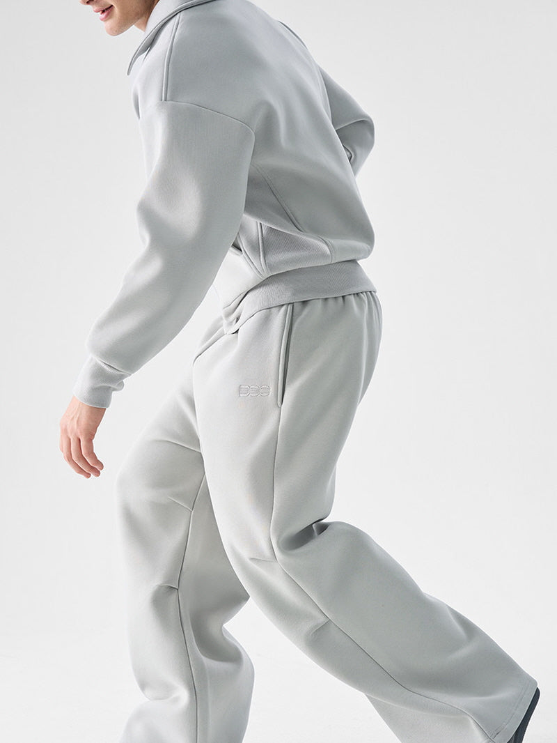 Snow Gray Loose Sweatpants