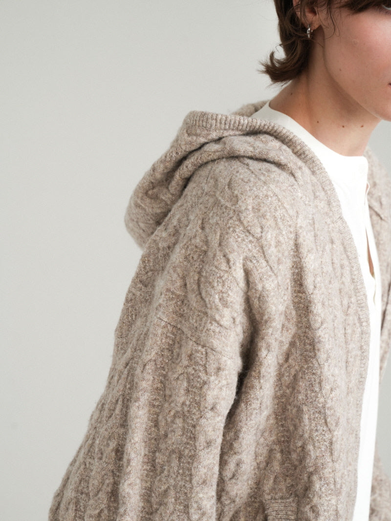 Twisted Zip Knit Sweater