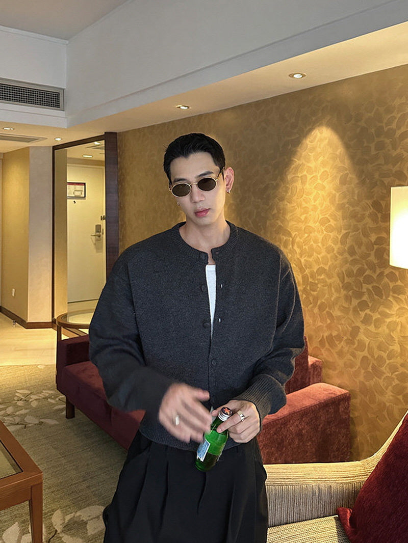 Buckle Wool Knit Jacket