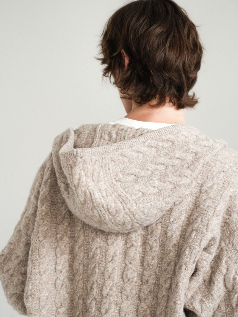 Twisted Zip Knit Sweater