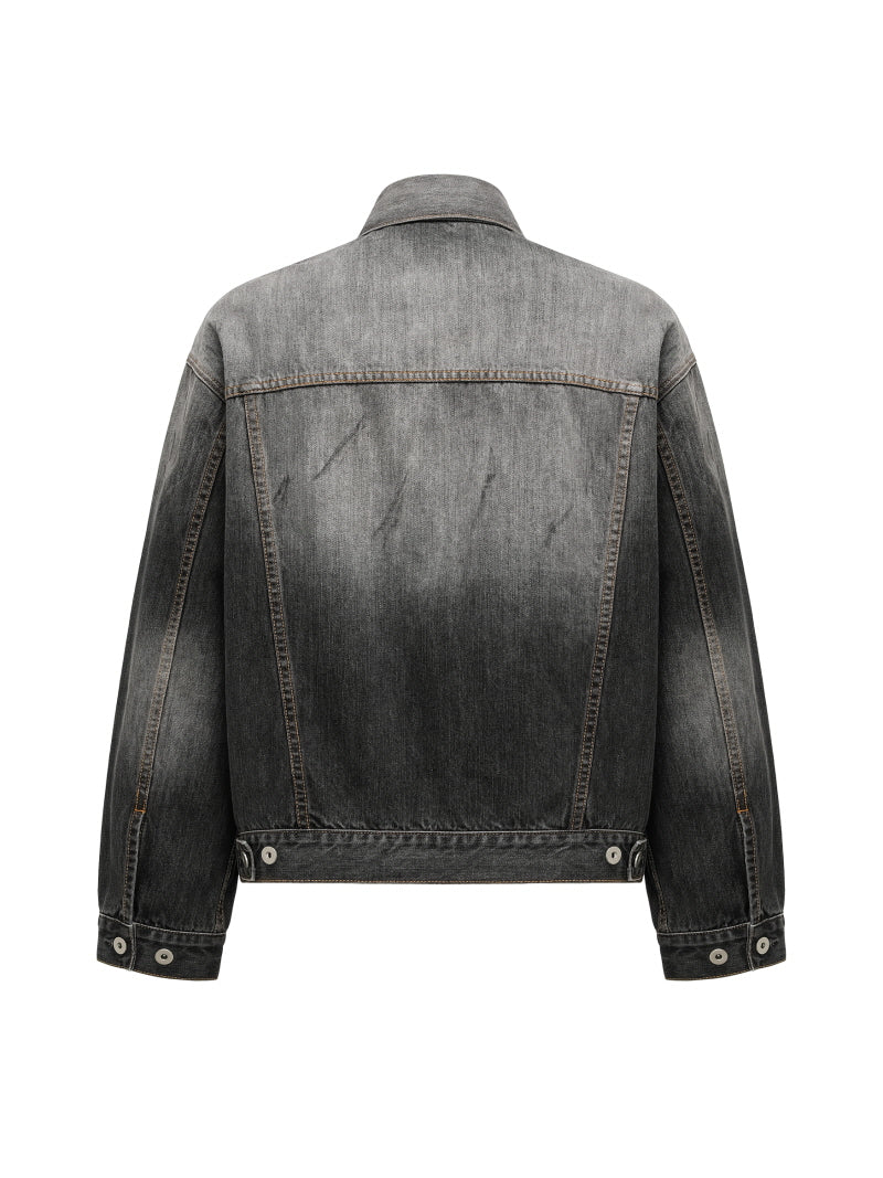 Bamboo Ink Splash Denim Jacket