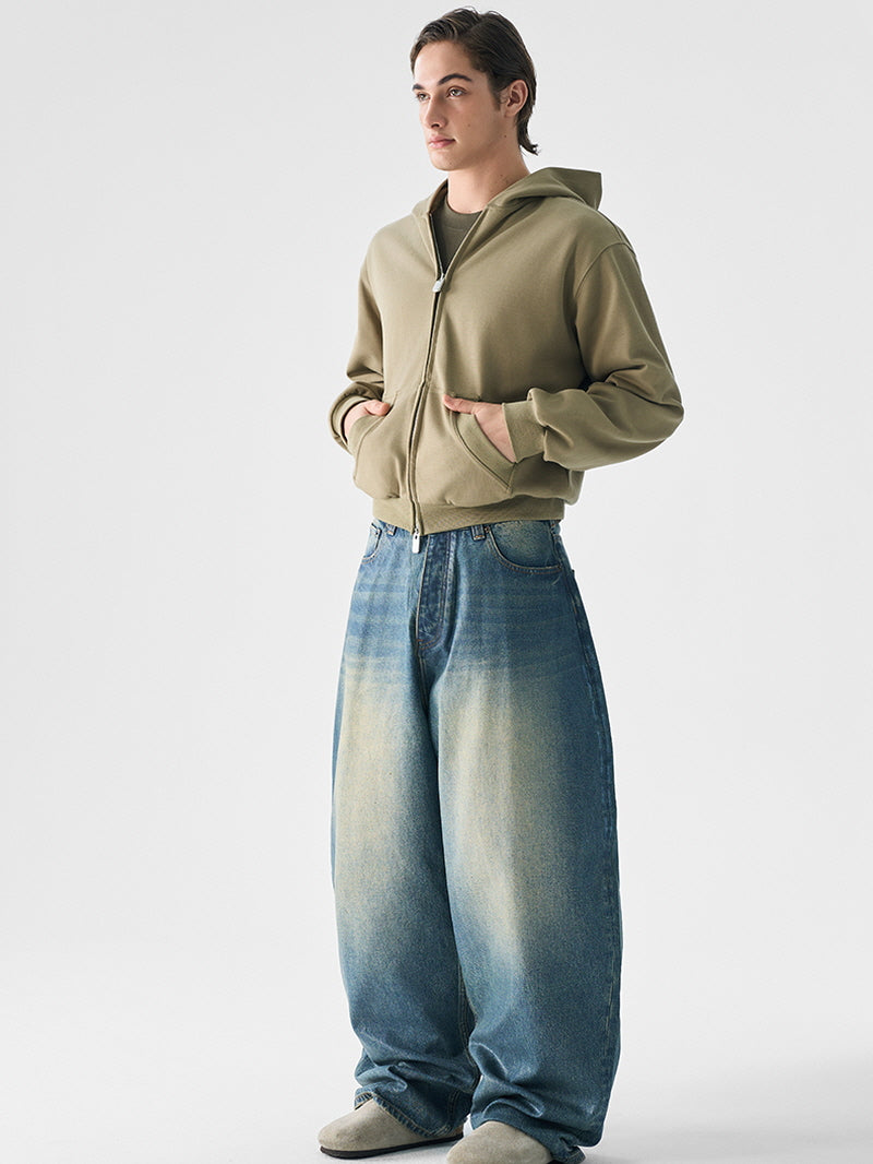 Blue Wax Street Baggy Jeans