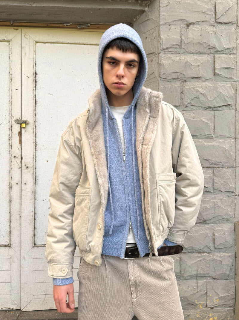 Vintage Mountain Fur Collar Jacket