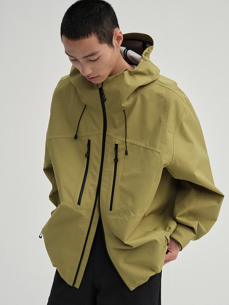Hard Shell Waterproof Hooded Jacket