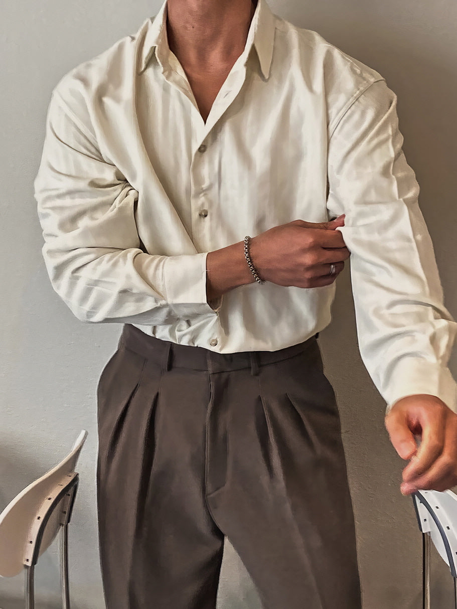 Vertical Line No-Iron Shirt