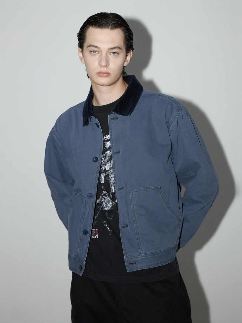 French Blue Cargo Jacket