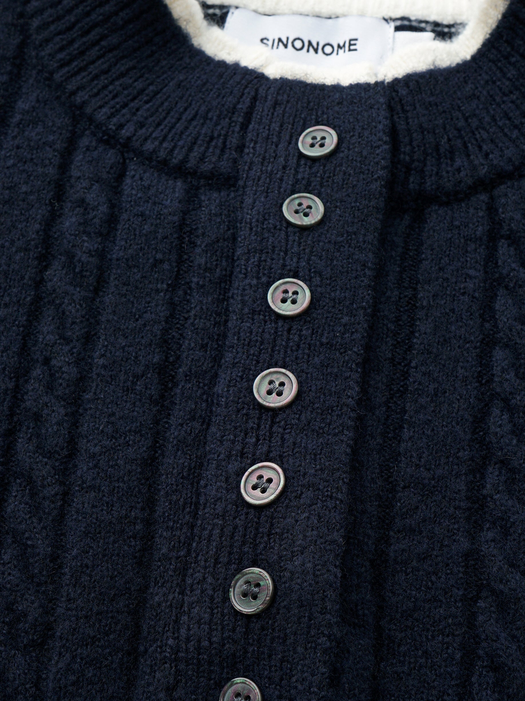 Jacquard Wool Blend Henry Knit