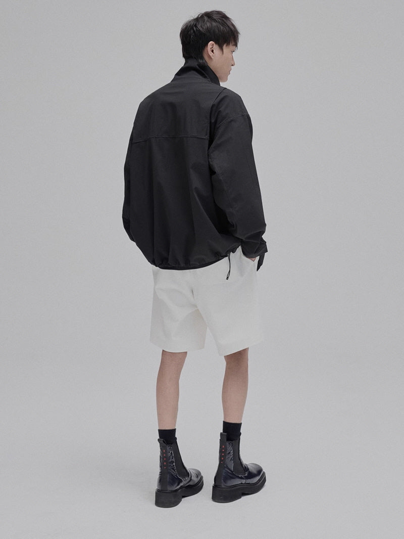 Contrast Zip Cropped Jacket