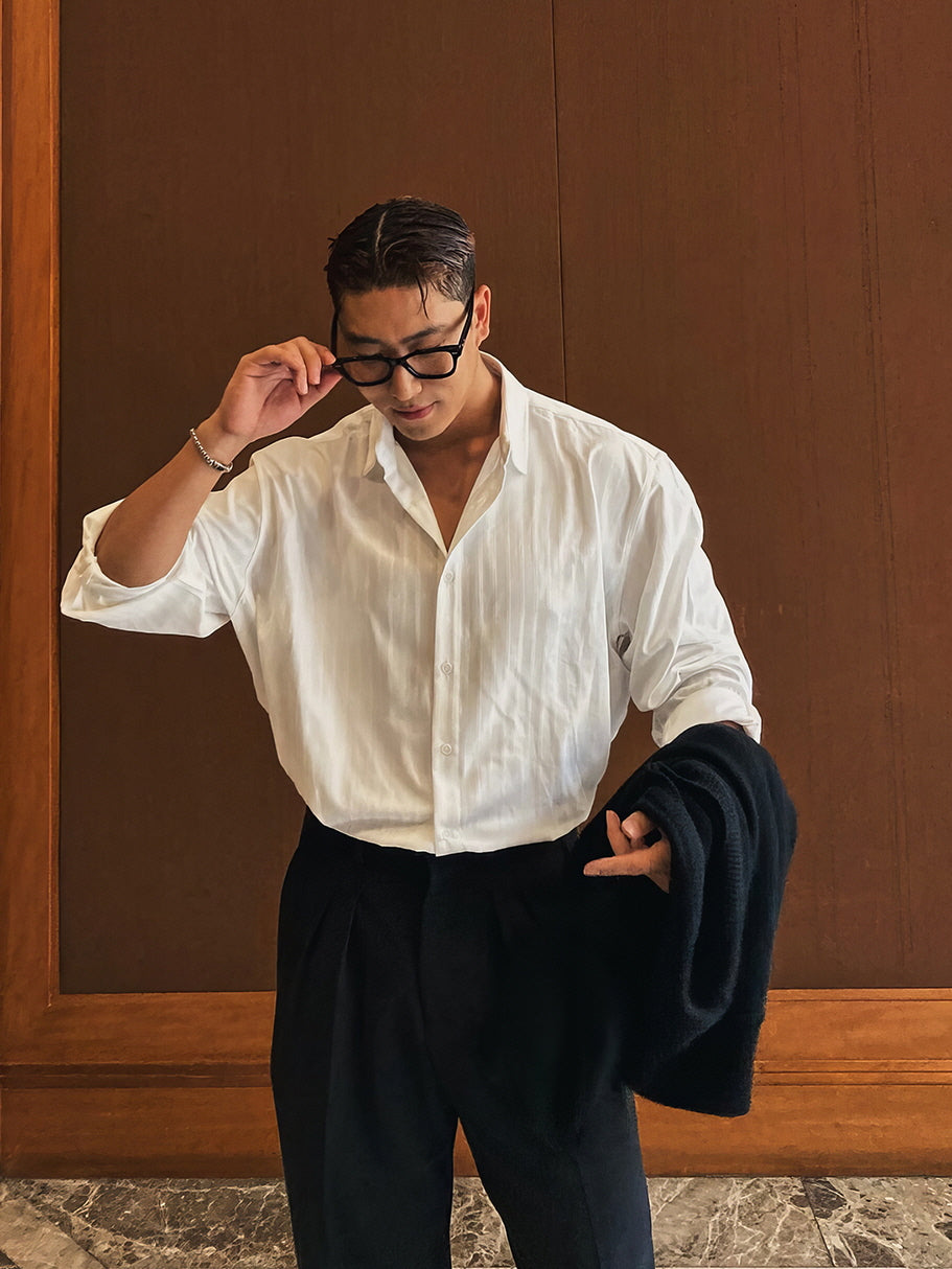 Vertical Line No-Iron Shirt