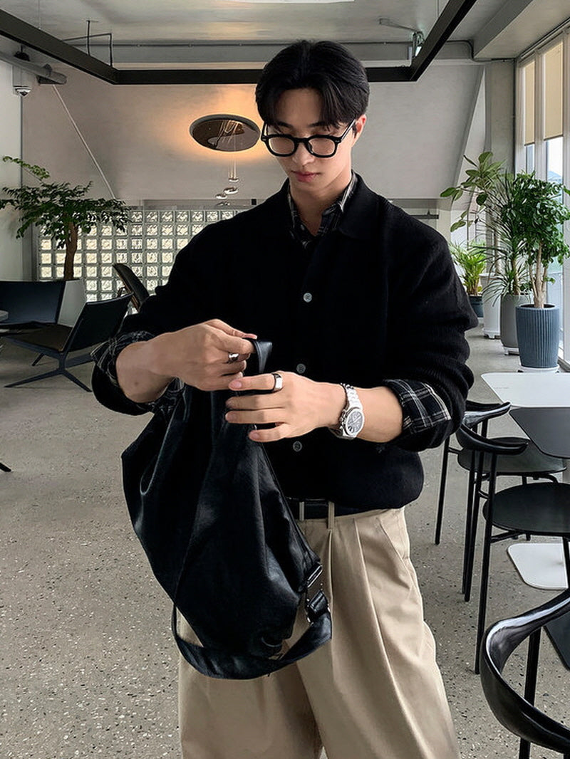 Lapel Drape Cardigan