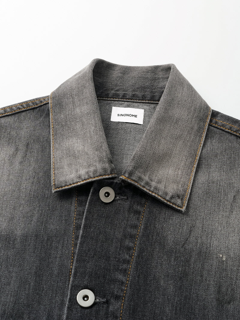 Bamboo Ink Splash Denim Jacket