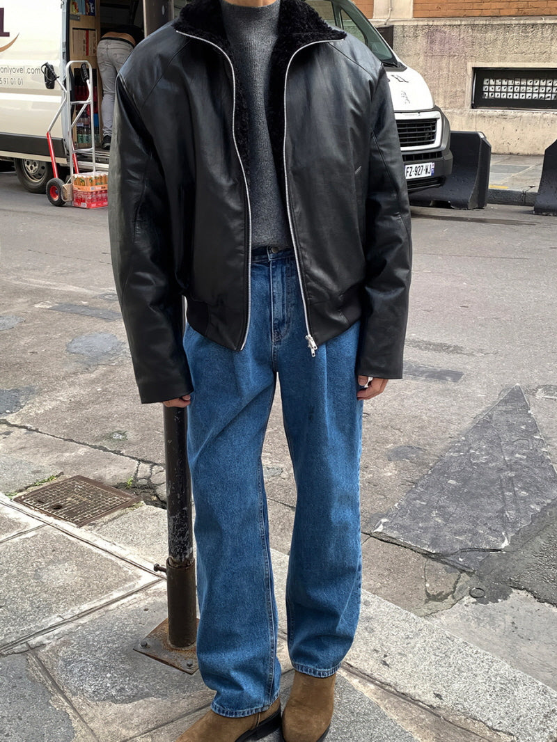 Fleece-Lined Motorcycle Jacket