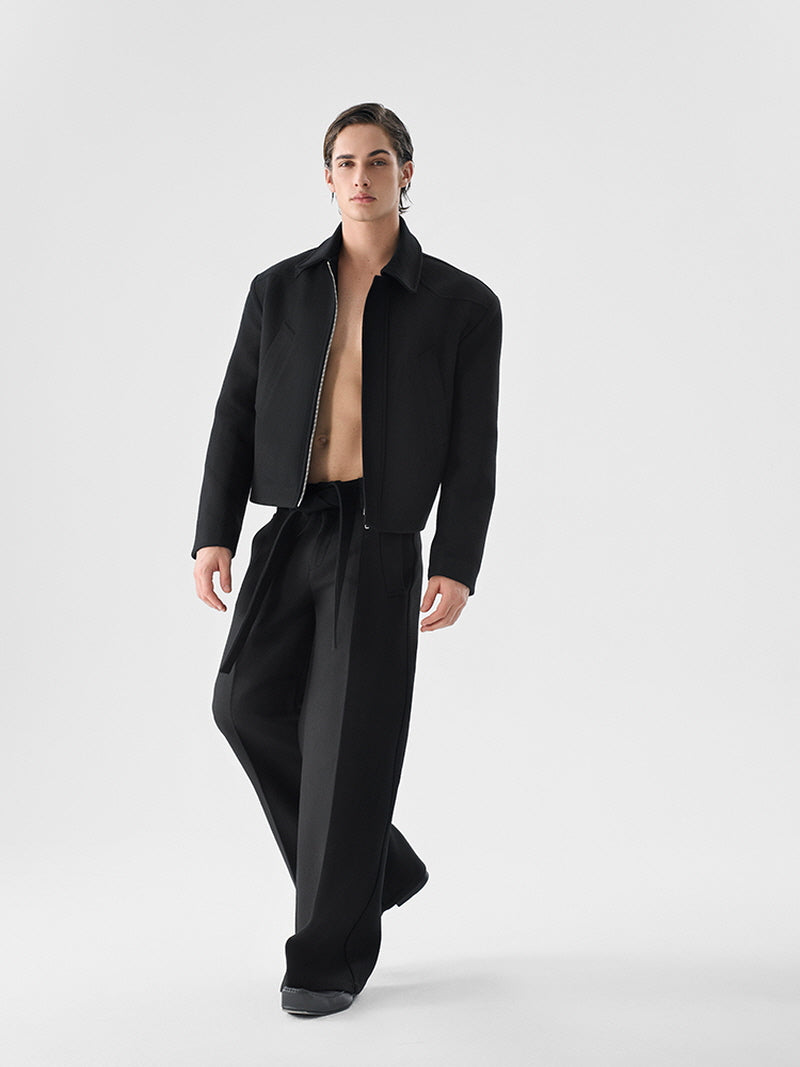 Slightly Cinched Wool Jacket