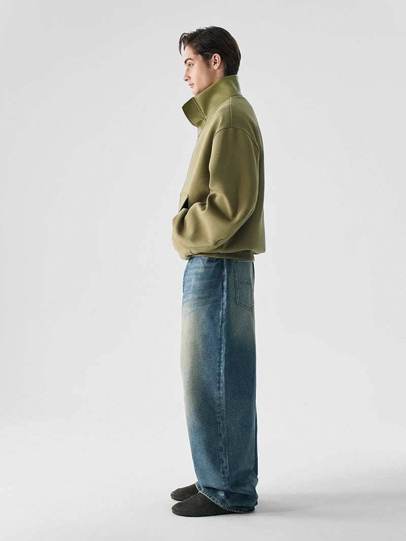 Blue Wax Street Baggy Jeans