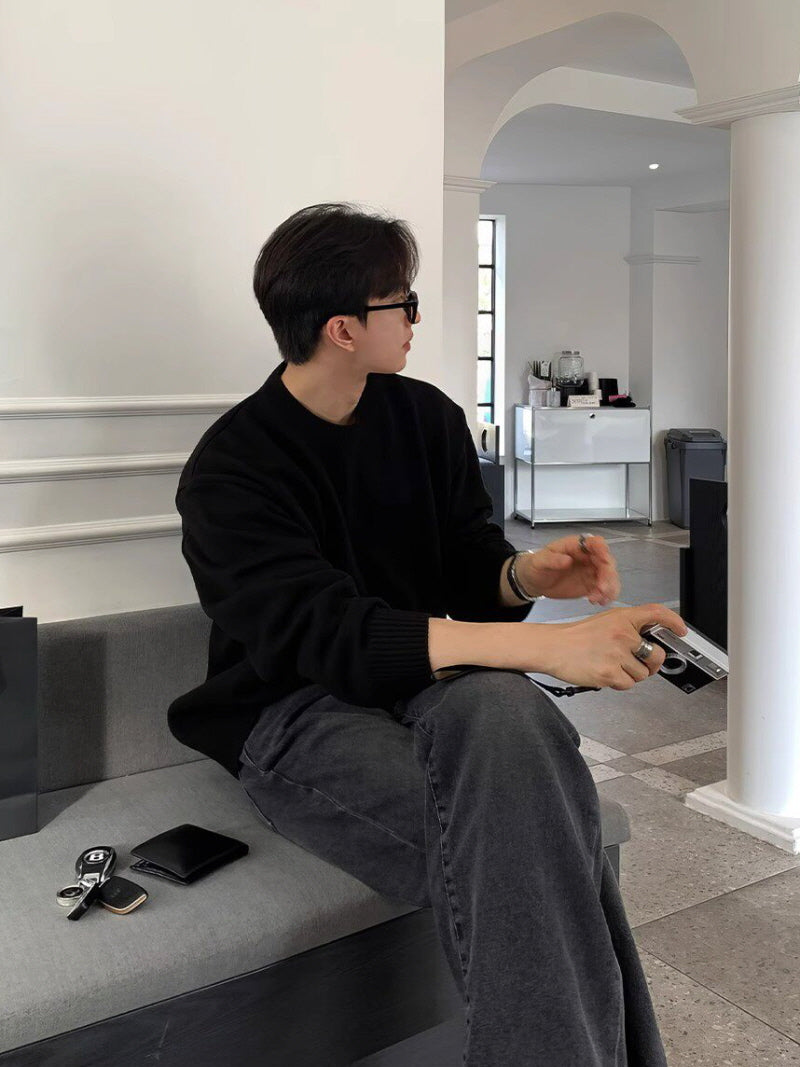 Crew Neck Knit Sweater