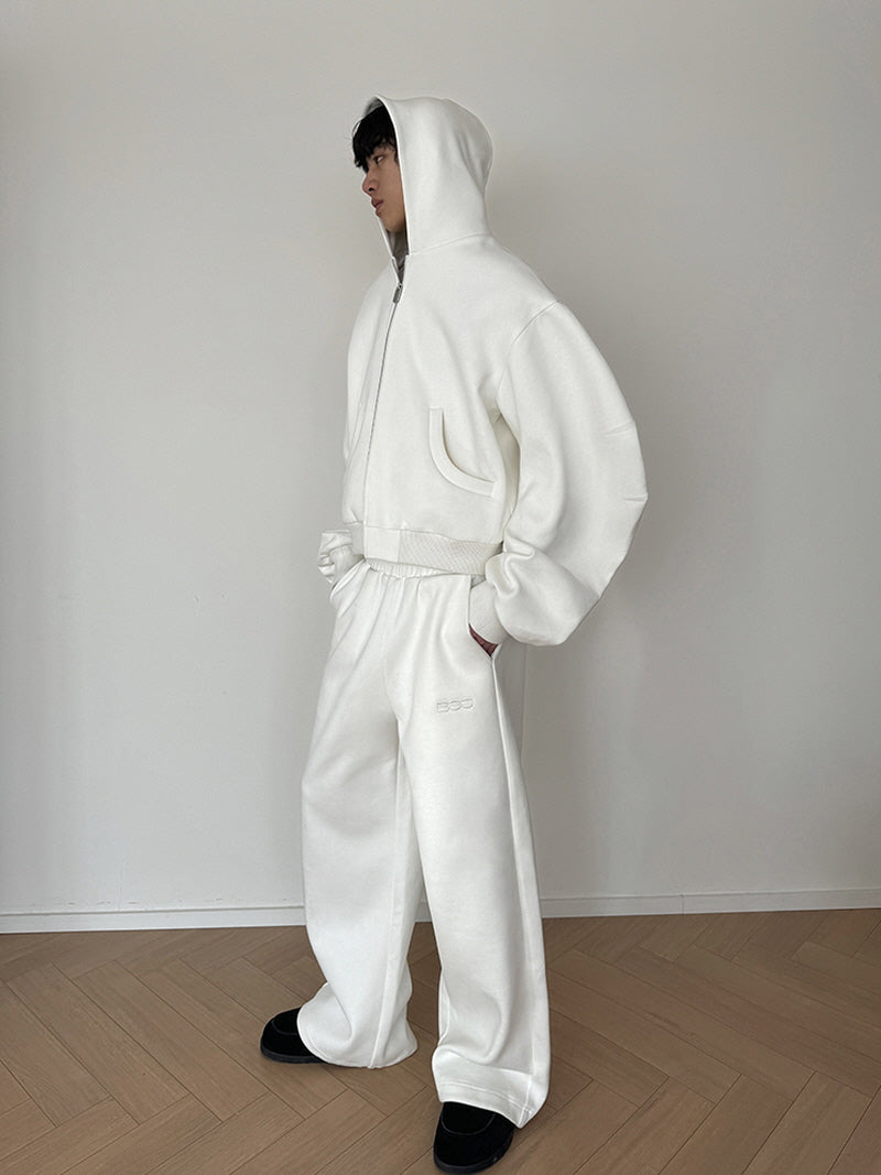 Boxy Heavyweight Tricolor Hoodie