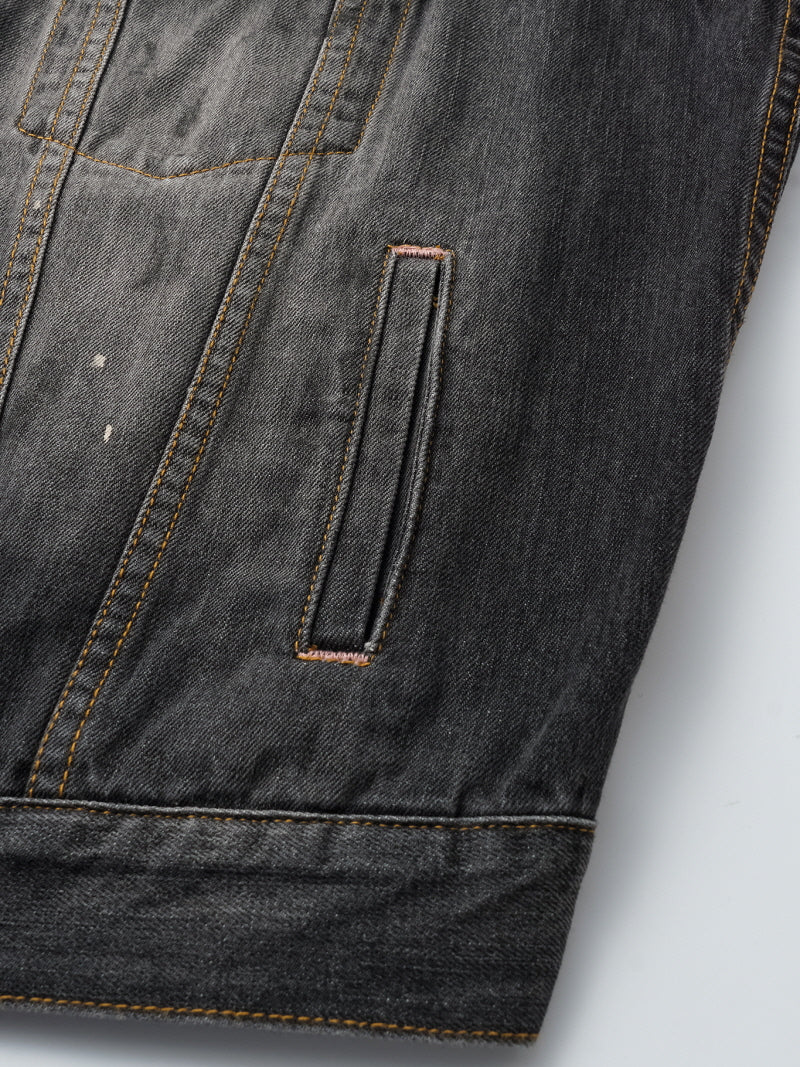 Bamboo Ink Splash Denim Jacket