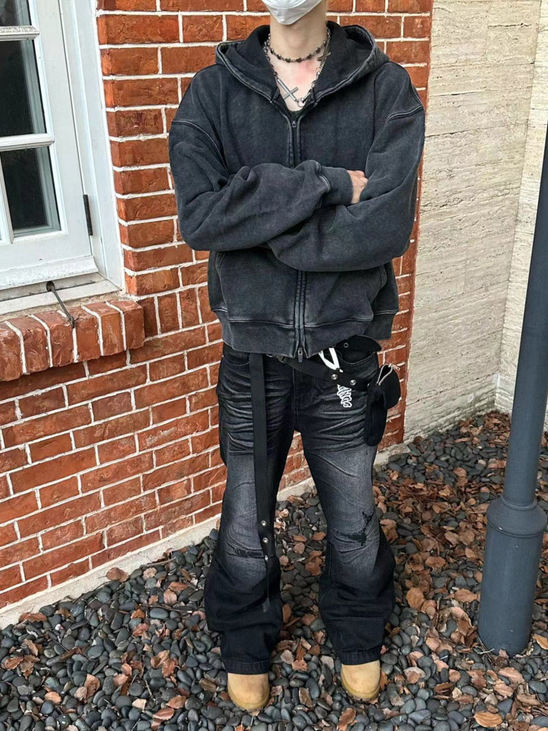 Heavy Cotton Terry Zip Hoodie