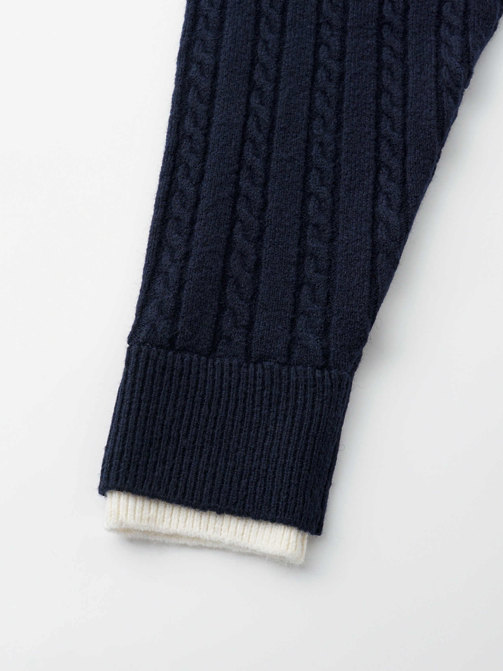 Jacquard Wool Blend Henry Knit