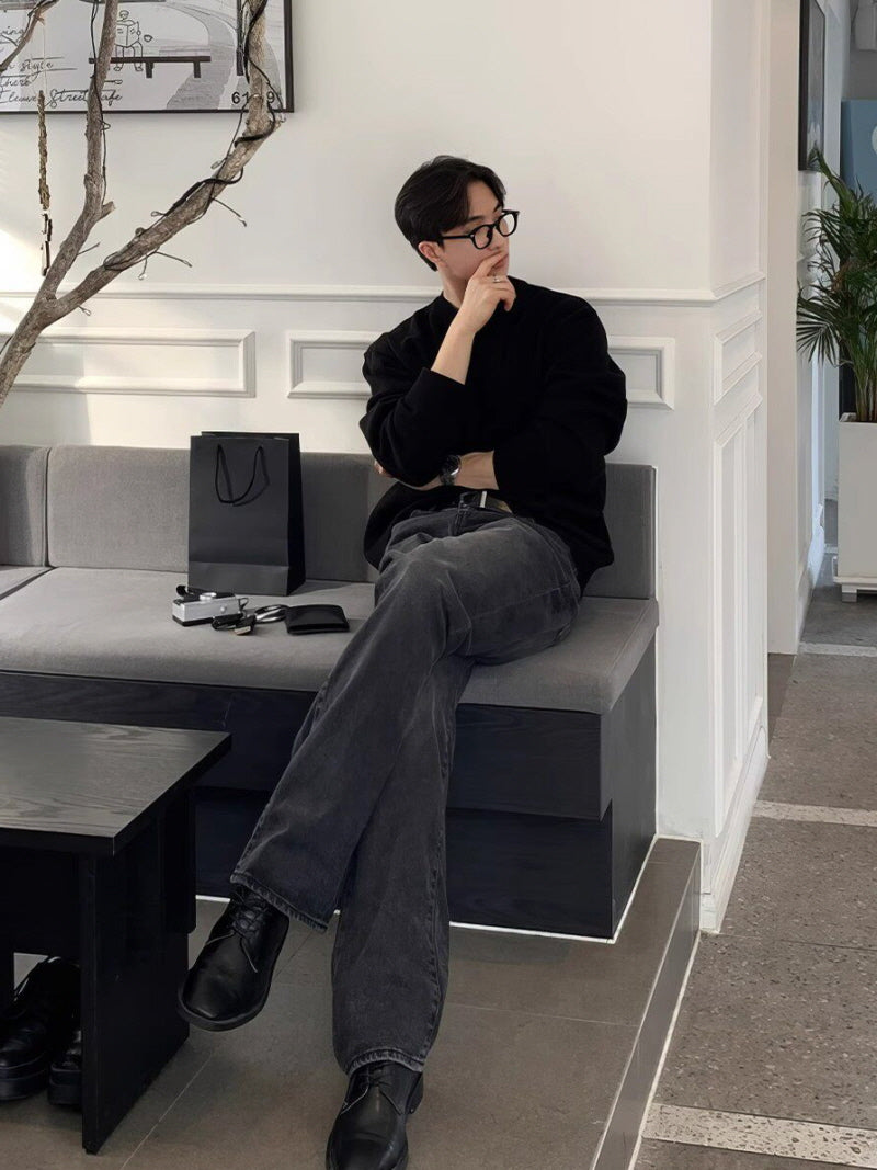 Crew Neck Knit Sweater