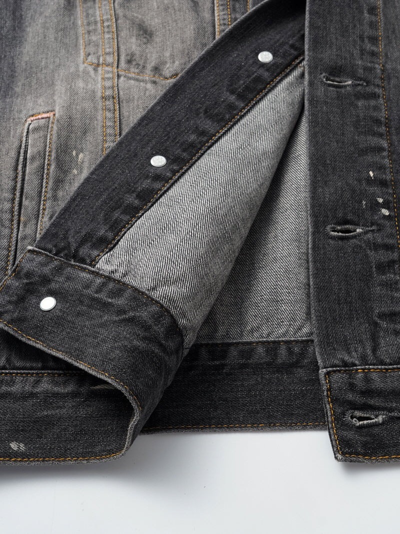 Bamboo Ink Splash Denim Jacket