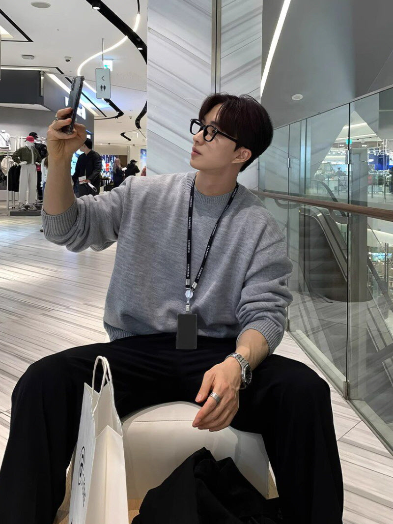 Crew Neck Knit Sweater