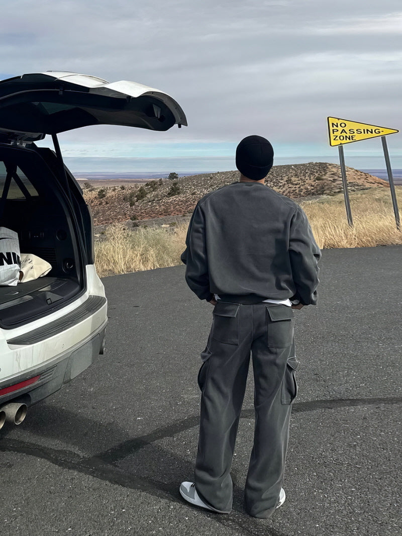 Washed Distressed Sweatpants