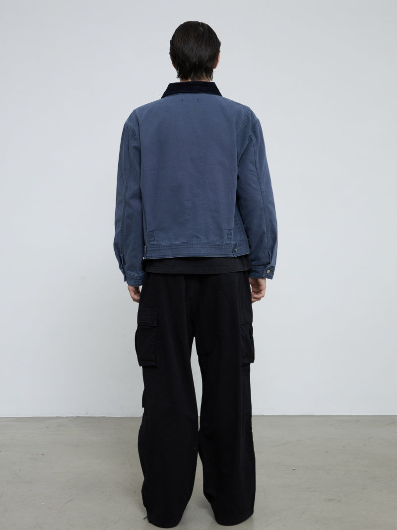 French Blue Cargo Jacket