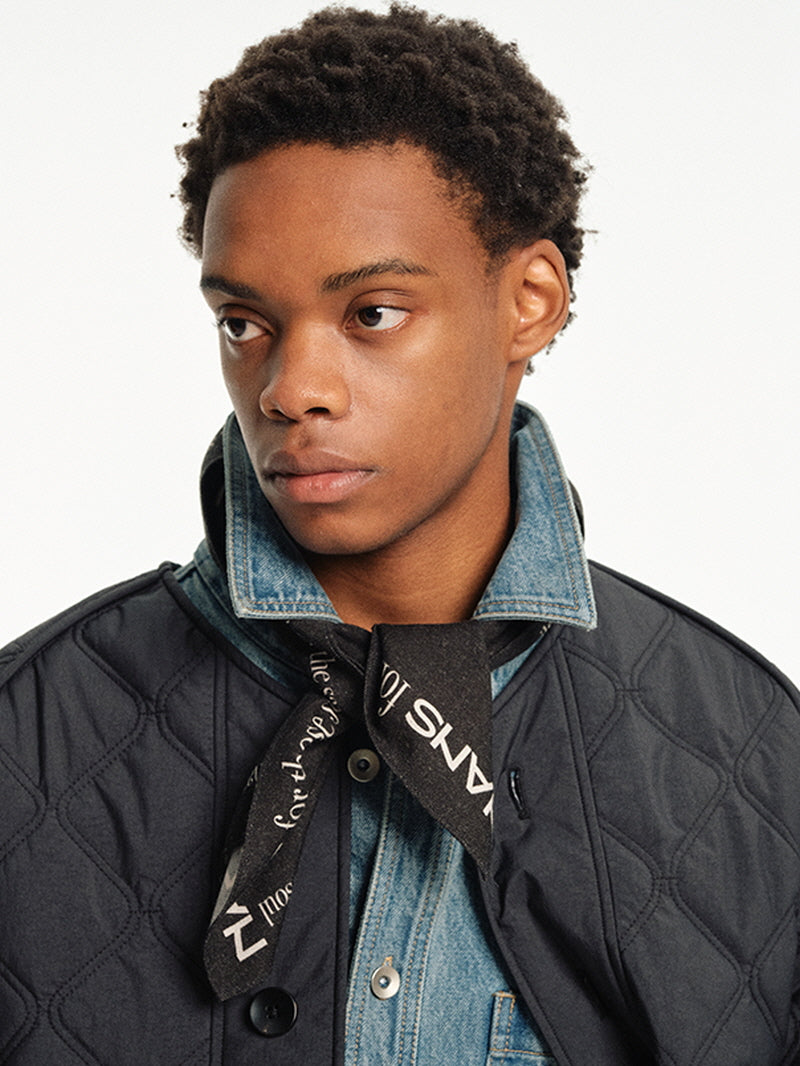 Thinsulate Quilted Collarless Jacket