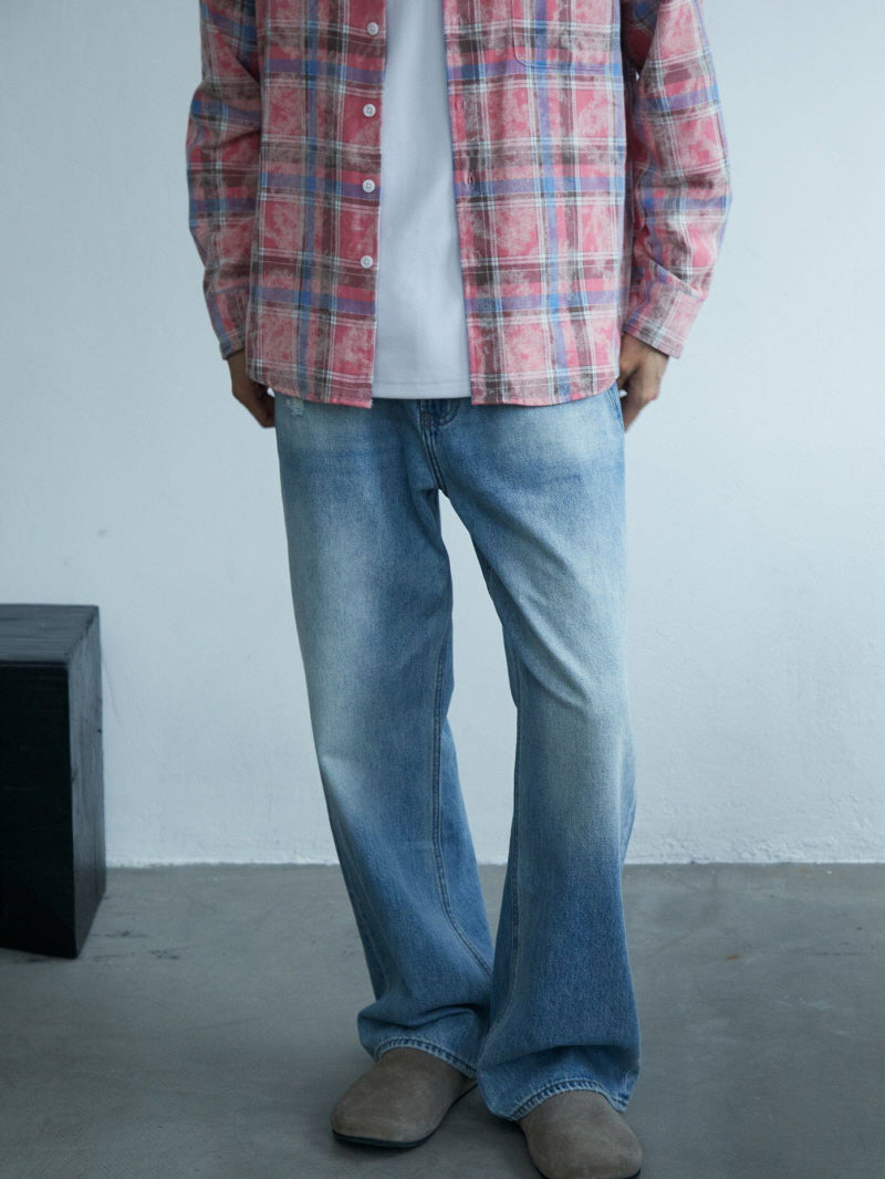 Ice Blue Baggy Jeans