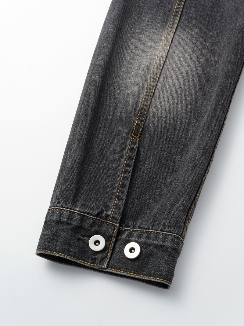 Bamboo Ink Splash Denim Jacket