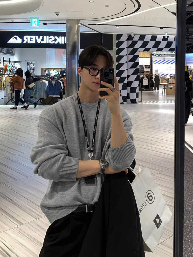 Crew Neck Knit Sweater