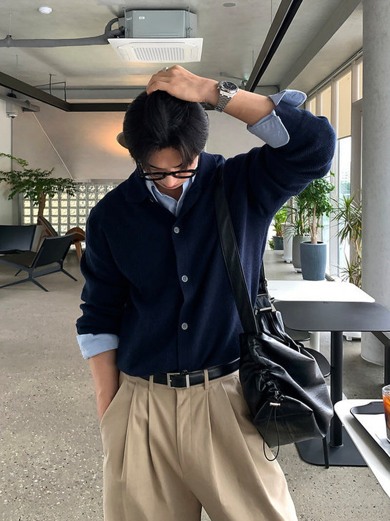 Lapel Drape Cardigan