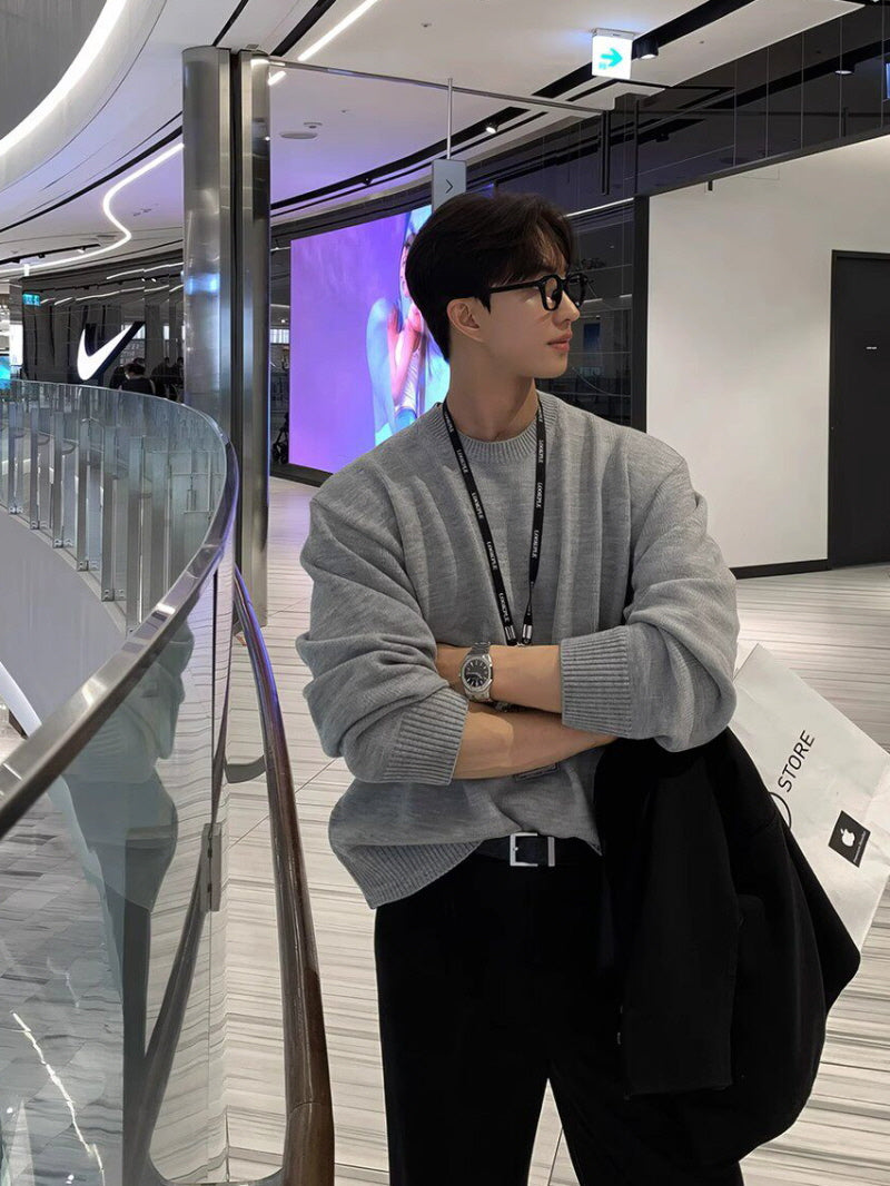 Crew Neck Knit Sweater