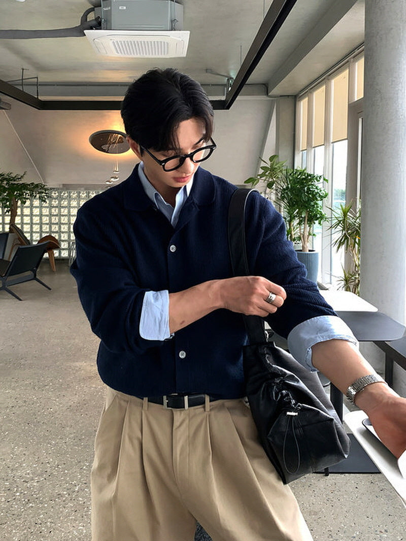 Lapel Drape Cardigan