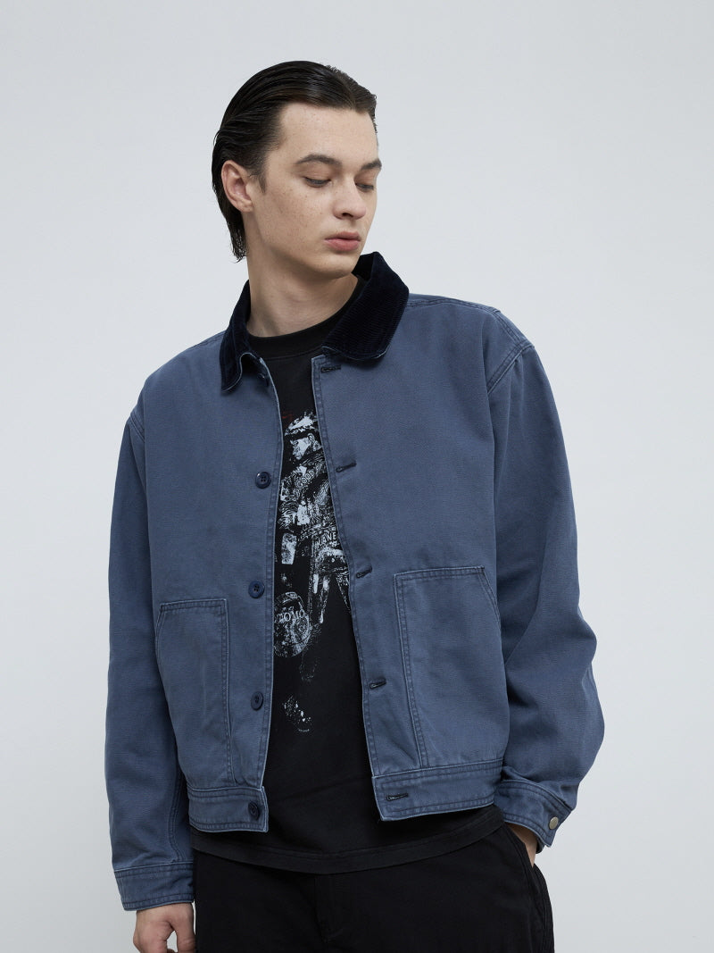 French Blue Cargo Jacket