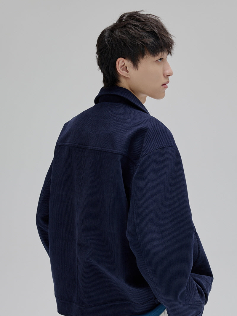 Retro Corduroy Buckle Jacket