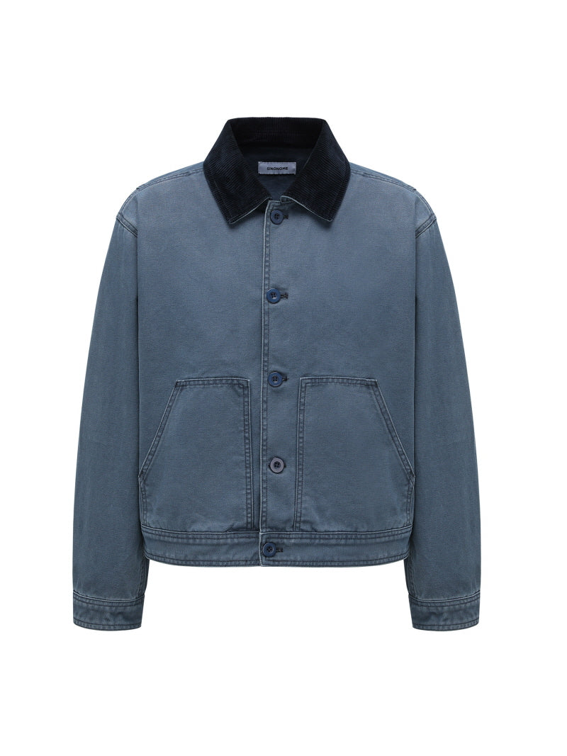 French Blue Cargo Jacket
