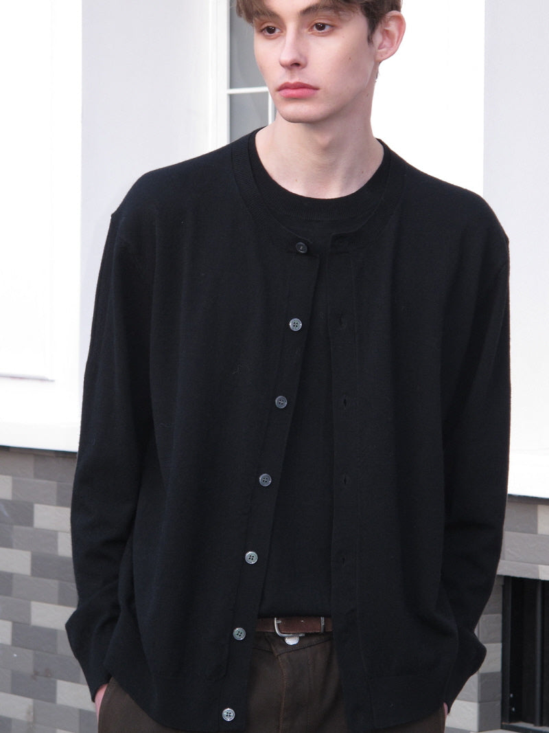 Faux Layered Fluffy Sweater